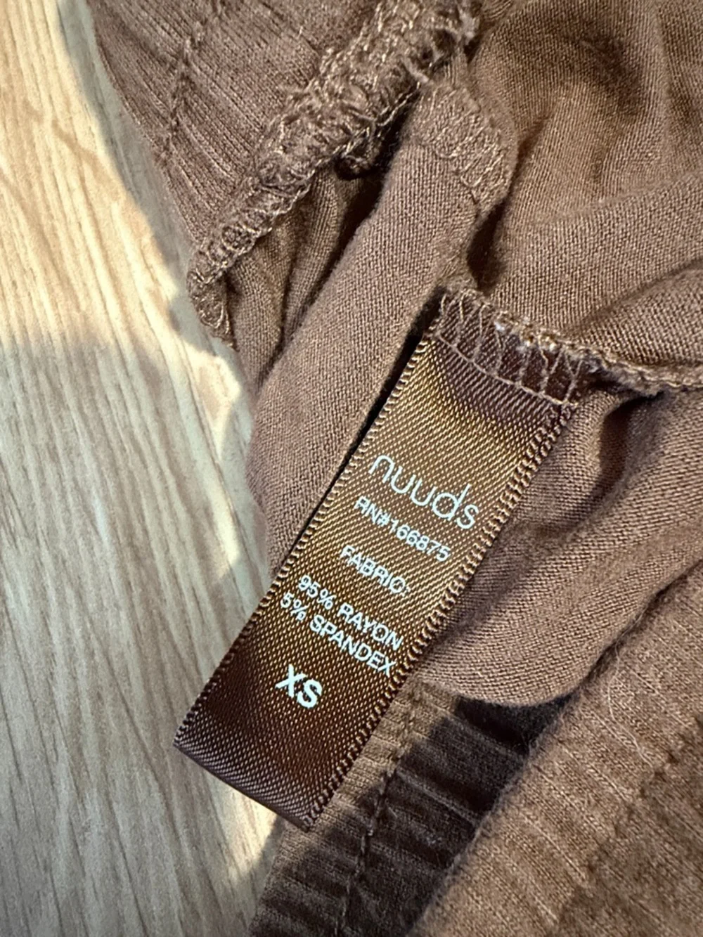 Nuuds Chocolate Sleep Lounge Pants Size XS - Picture 4 of 5